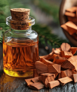bottled cedarwood oil