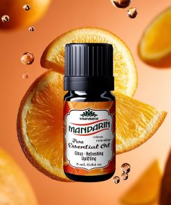 1. Essential mandarin orange essential oil for citrus scent, refreshing, uplifting, and natural skin care, 5ml bottle, VivApotheca brand.